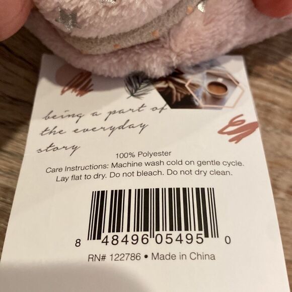 Cozy Corner Club Slipper Foil Cozies Pink Fluffy w Silver Star M/L - Picture 11 of 13